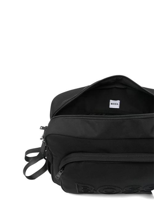 Borsa fasciatoio unisex BOSS Kids nera con orso BOSS KIDS | J5317809B